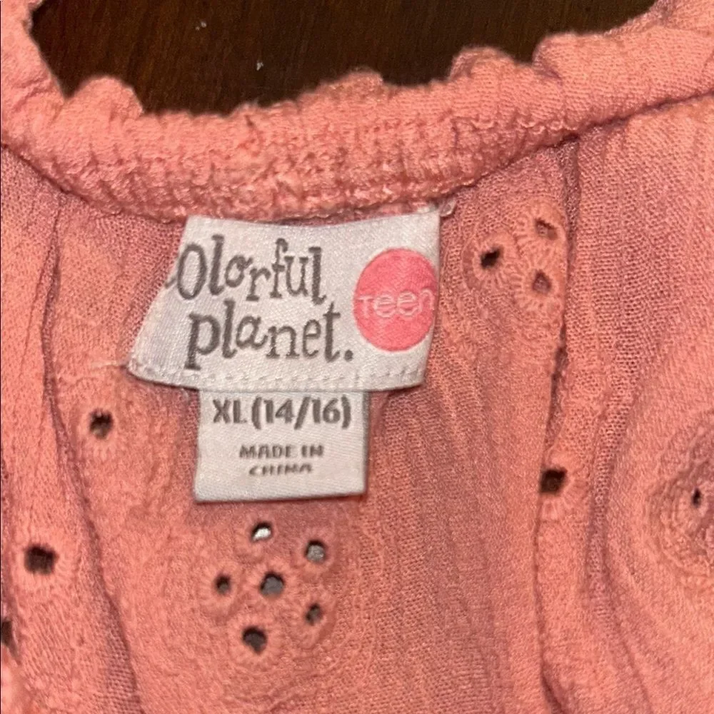 Pink Ruffled Buttoned Tank Top Matching Set - Picture 2 of 9